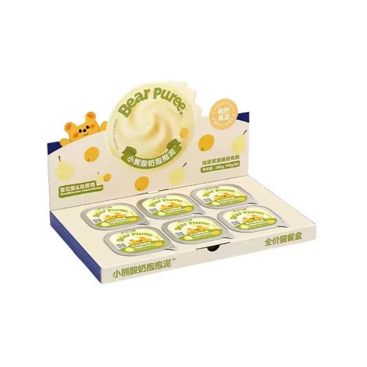 Bear Puree Fruit Yogurt Bowl Complete Meal Box🐱40g*6