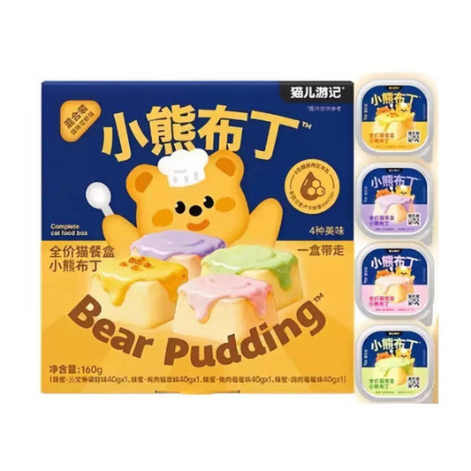 Bear Bistro Honey Pudding Complete Wet Food Box🐱40g*4