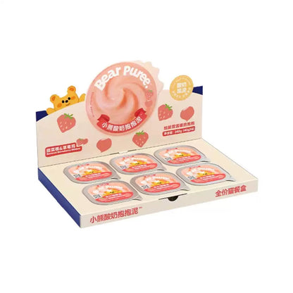 Bear Puree Fruit Yogurt Bowl Complete Meal Box🐱40g*6