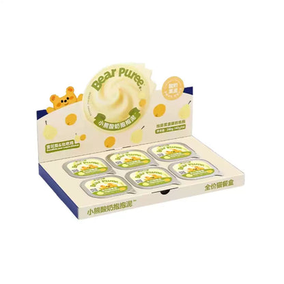 Bear Puree Fruit Yogurt Bowl Complete Meal Box🐱40g*6