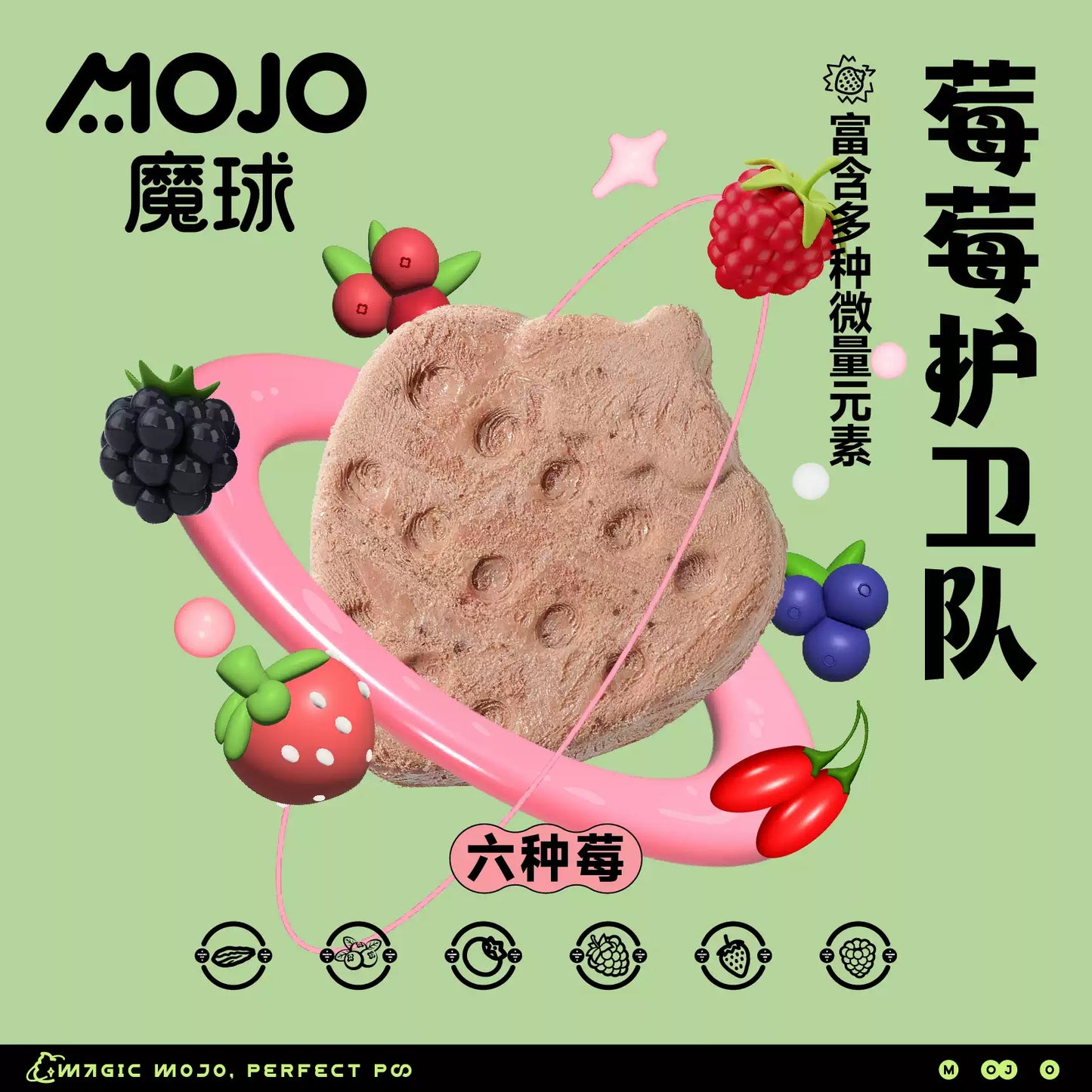 Freeze Dried Vitamin Bombs Mixed Berries🐶🐱36g